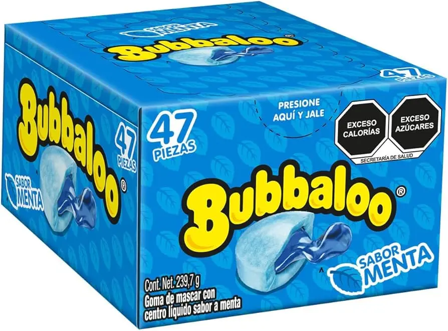 CHICLE BUBBALOO MENTA