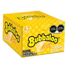 CHICLE BUBBALOO PLATANO