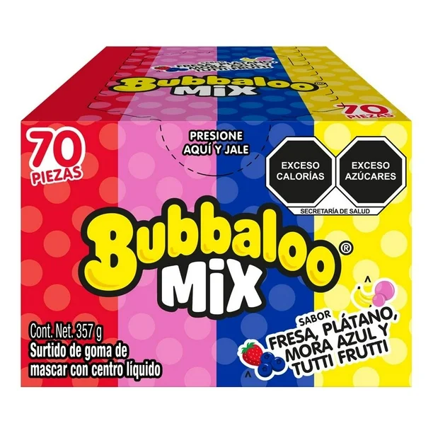 CHICLE BUBBALOO SURTIDO CAJA 32DISP