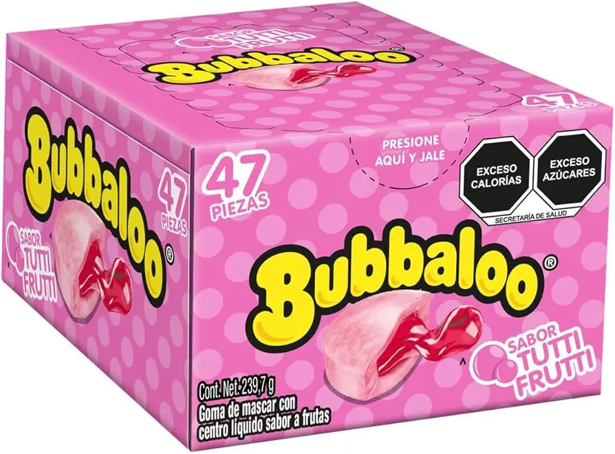 CHICLE BUBBALOO TUTTI FRUTTI
