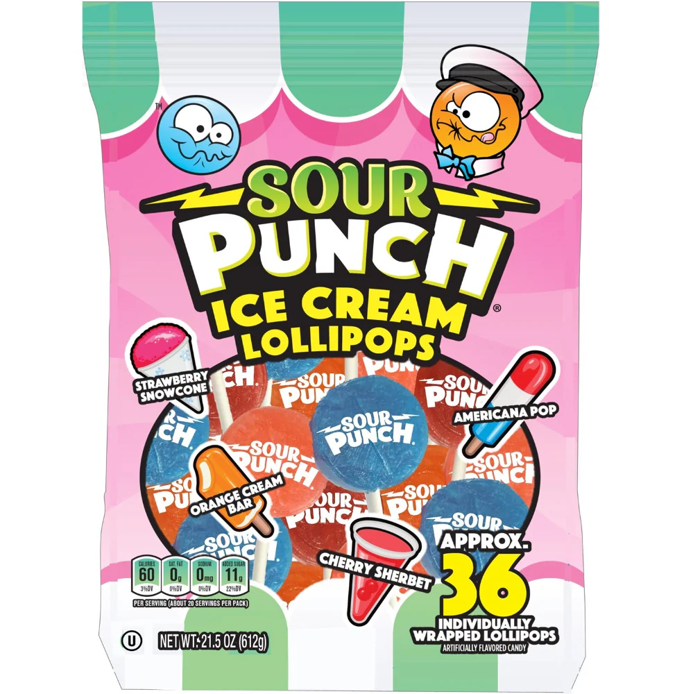 BITES ICE CREAM SOUR PUNCH C/12PZ