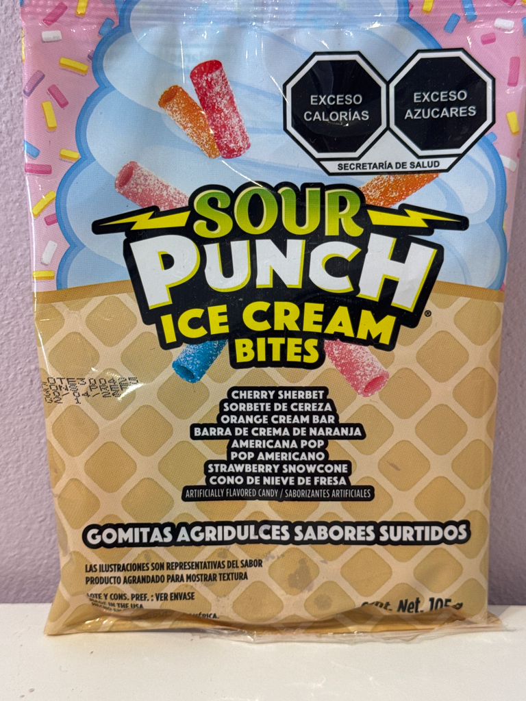 BITES SOUR PUNCH AGRIDULCES ICE CREAM PZ 105 G