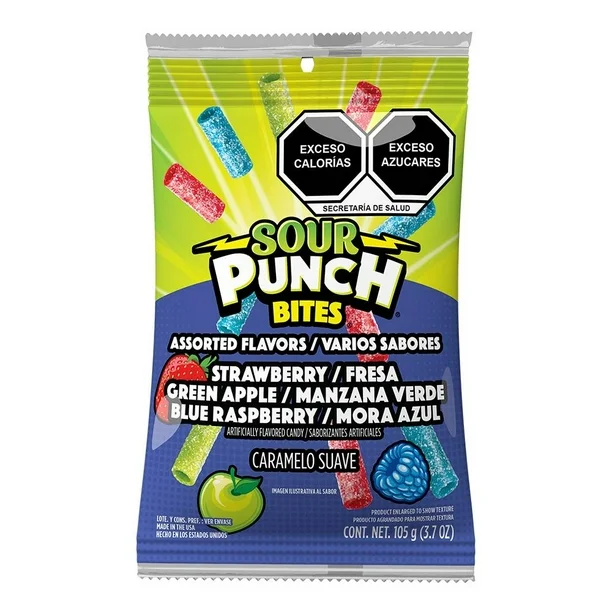 BITES SURTIDO SOUR PUNCH C/12PZ