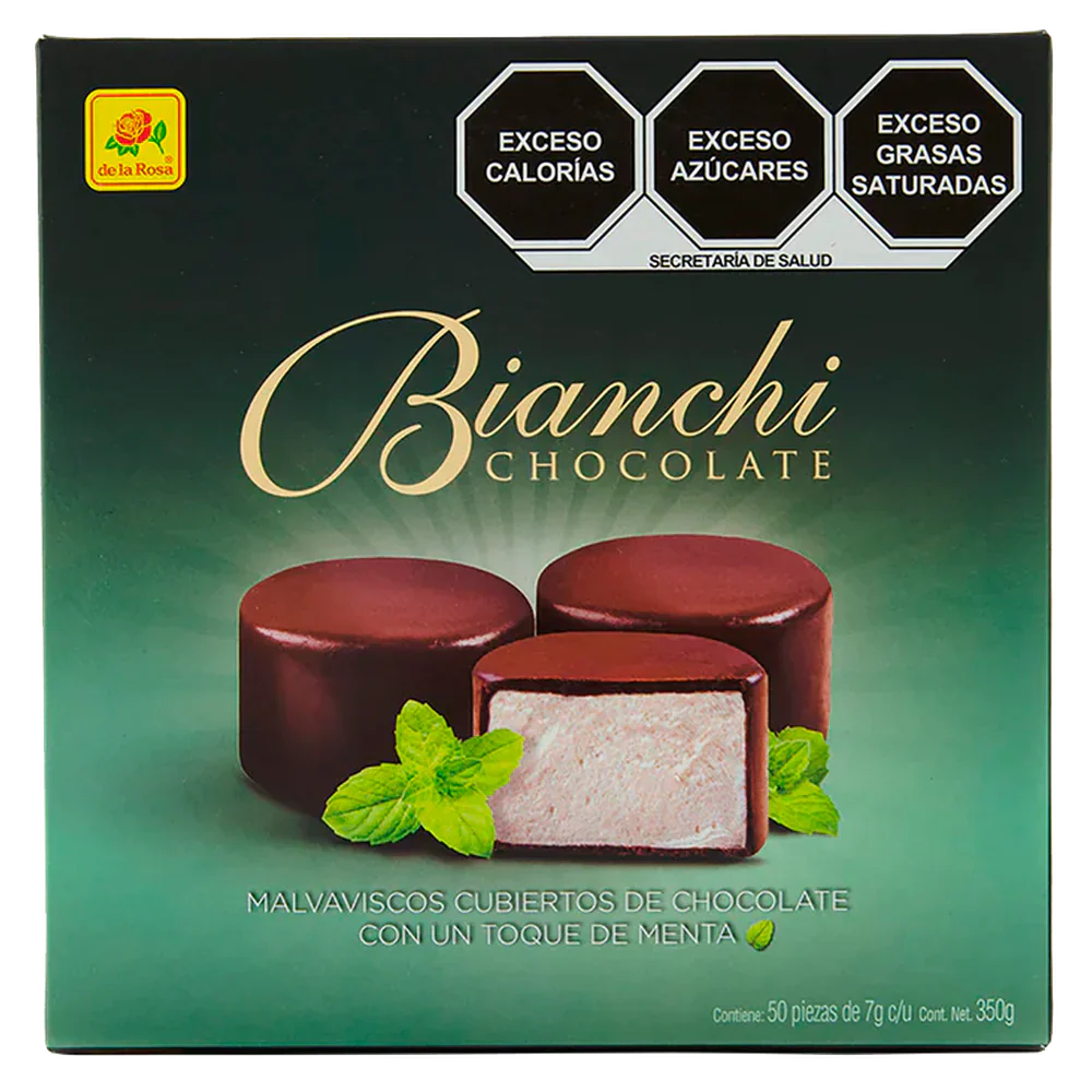 BOMBON BIANCHI CHOCO MENTA DISP 350G