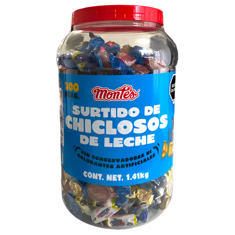 CHICLOSO MONTE SURTIDO 6VIT/300PZ
