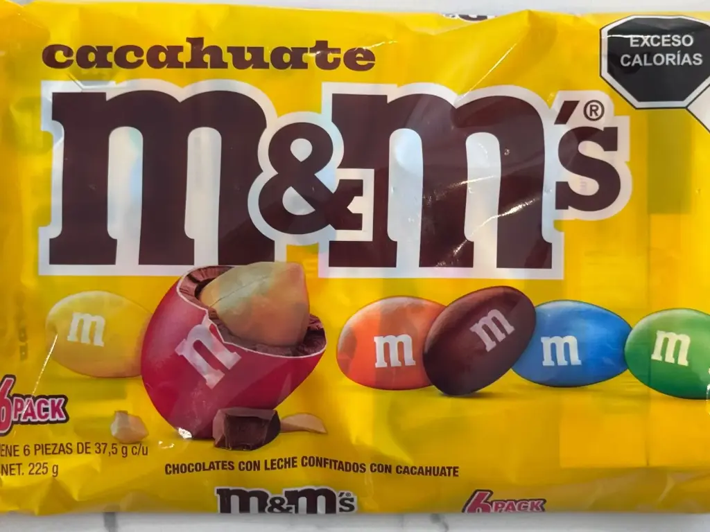 CHOCO EFFEM M&M`S CACAHUATE CAJA 32DIS/6PZ