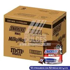 CHOCO MINIS SNICKERS CAJA 12DIS 45PZ