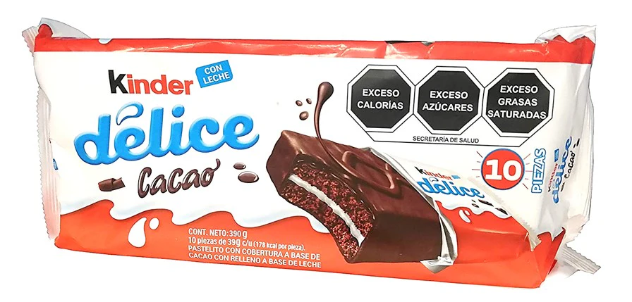 CHOCO KINDER DELICE DISP 10PZ 