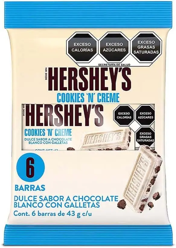 CHOCO HERSH BARRA C&C 27G DISP 6PZ