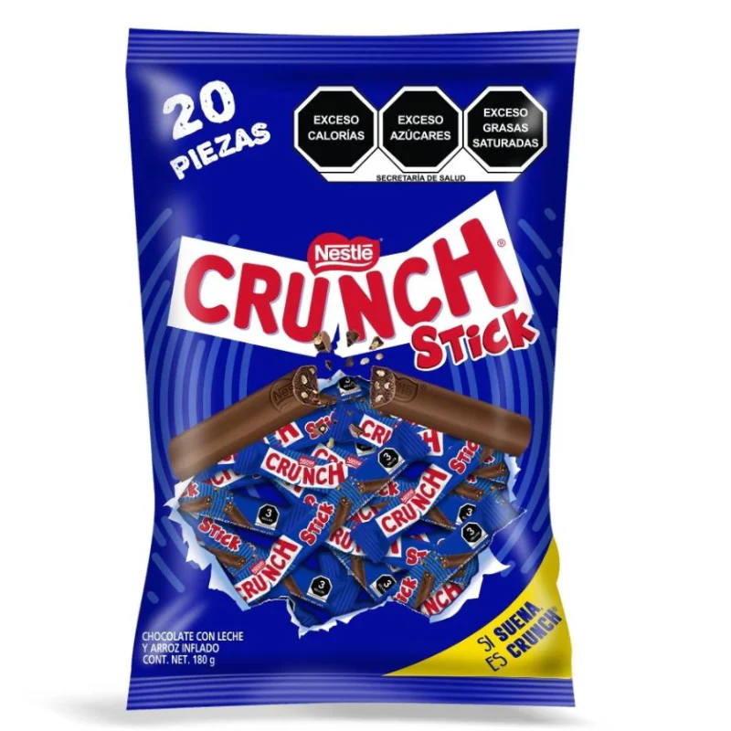 CHOCO CRUNCH STICK CAJA 20X20PZ