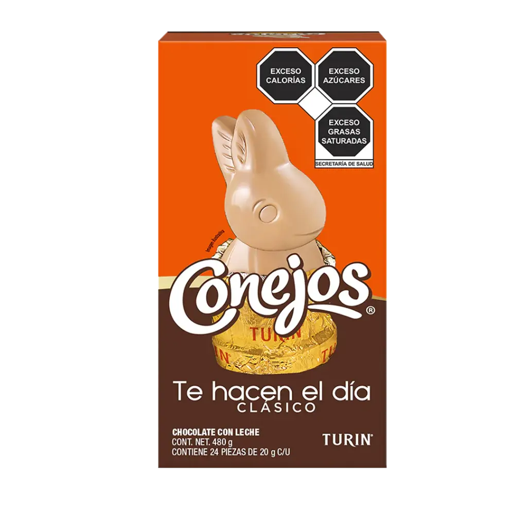CHOCO CONEJO TURIN DISP 24PZ