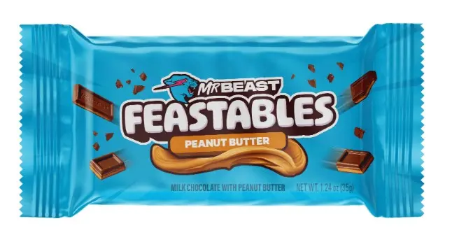 CHOCO PEANUT BUTTER 60G MR BEAST C/10 PZ