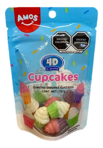 GOMITAS AMOS CUPCAKES C/8 PZ
