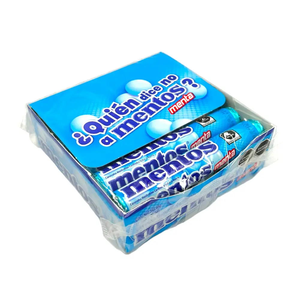 MENTOS ROLL MENTA CAJA 16DIS/12PZ