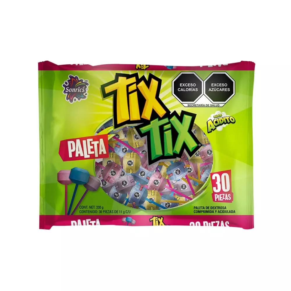 PALETA TIX TIX NORMAL BL 30PZ