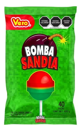 PALETA BOMBA SANDIA VERO C/24BLS 40PZ