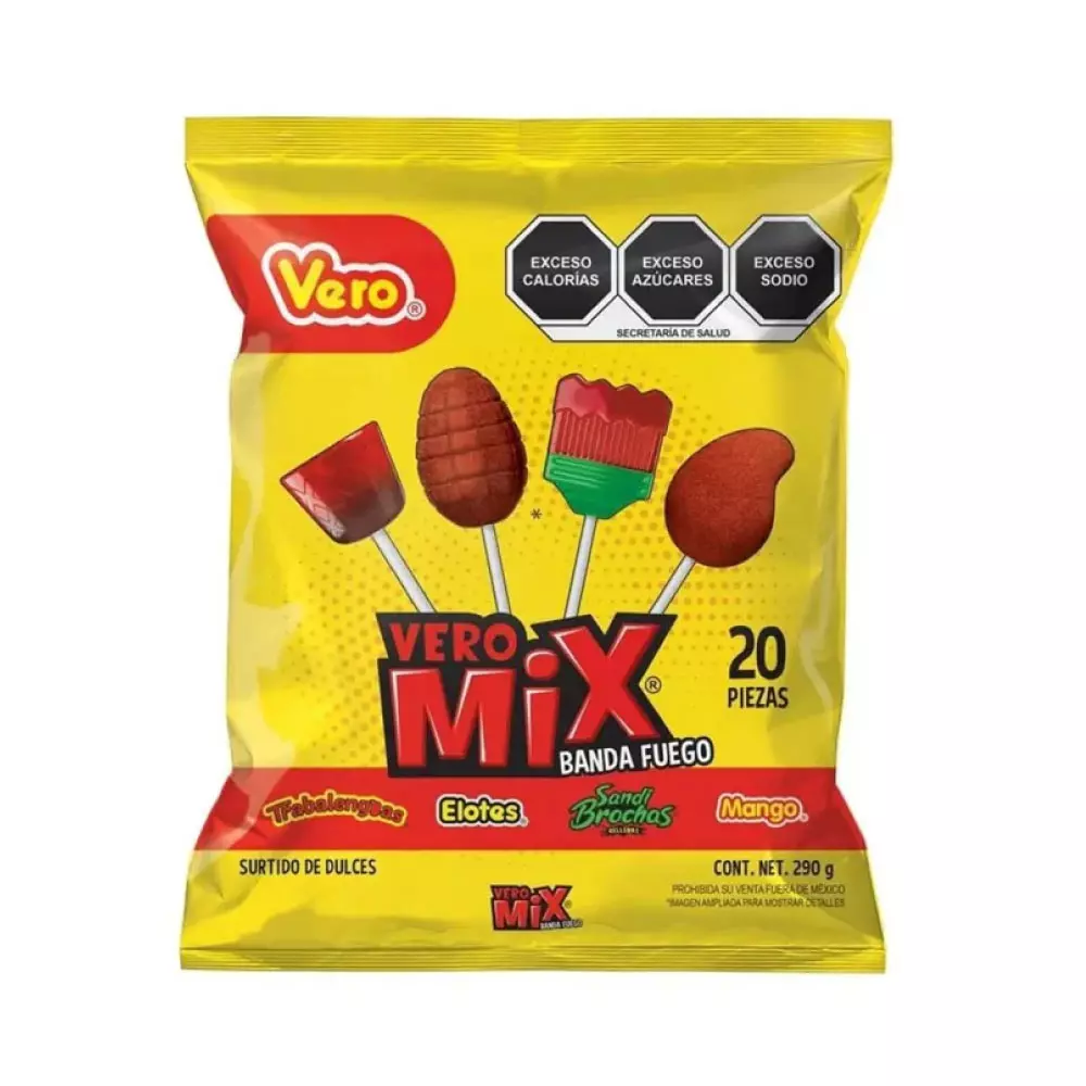 PALETA VERO MIX PICOSO BOLSA 20 PZ