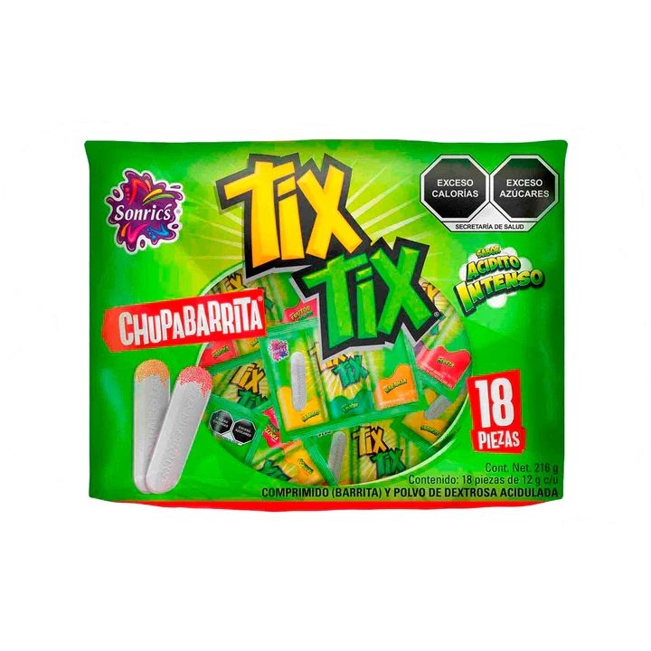 POLVO TIX TIX CHUPABARRITA C/18BLS 18PZ 
