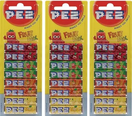 PEZ REPUESTO 8 ROLLOS FRUTAS C/24 PZ