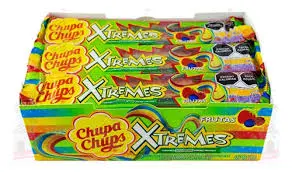 XTREME ARCOIRIS CHUPA CHUPS FRUTAS C/18PZ