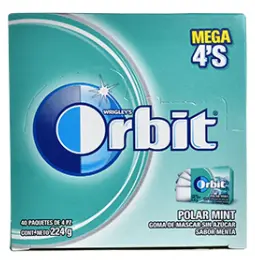 CHICLE ORBIT POLAR MENTA 40PZ