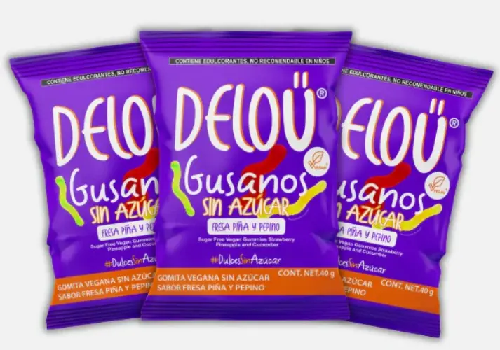 DELOU GUSANITOS FRUTAS CAJA 12PZ