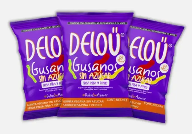 DELOU GUSANO FRUTAS CAJA 12PZ