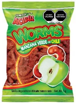 GOMA ENCHILADA LOMBRIZ MANZANA ACIDUL 1KG