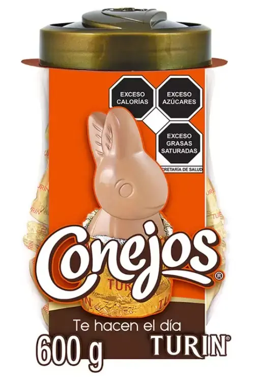 CHOCO CONEJO TURIN DISP 600G