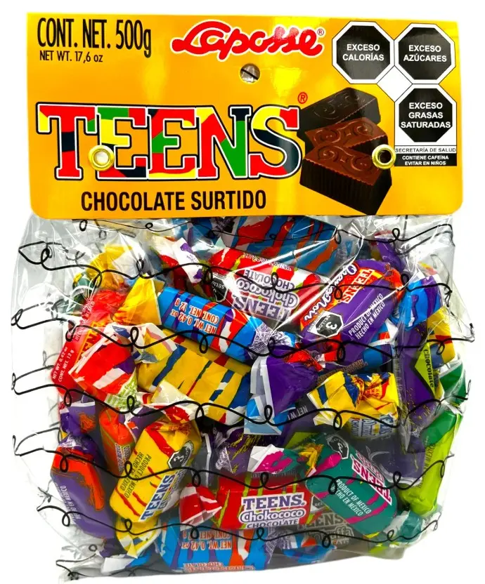 CHOCO TEENS CAJA 6 BLS 500G