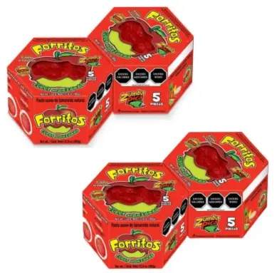 FORRITOS MANZANA ZUMBA CAJA 16PZ