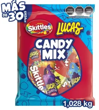 PIÑATERO CANDY MIX SKITTLES 1KG