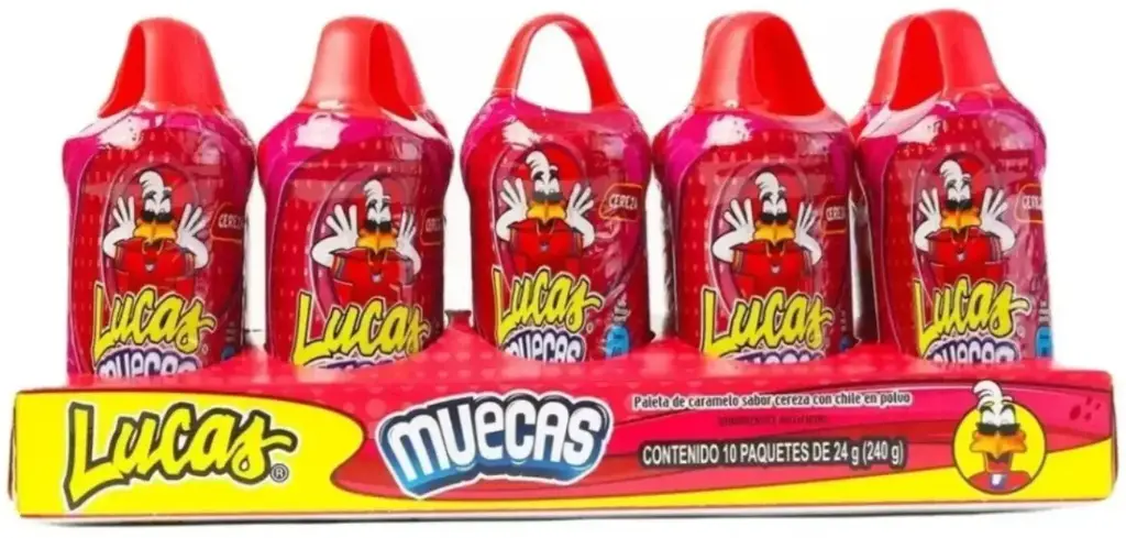 LUCAS MUECAS CEREZA DISP 10PZ