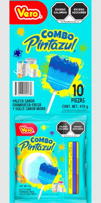 PALETA PINTA AZUL VERO DISP 10PZ
