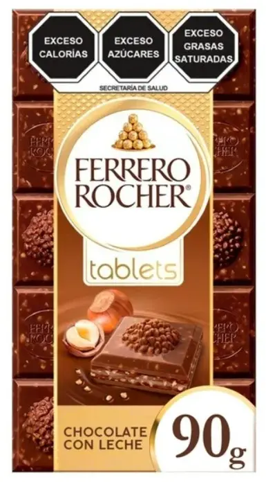 CHOCO FERRERO CON LECHE 90G