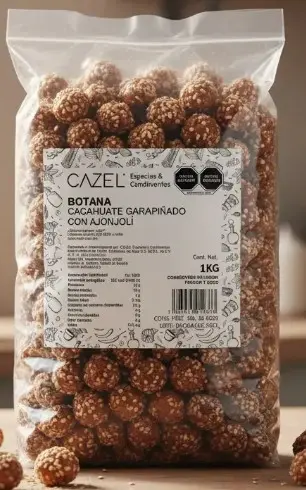 CACAHUATE GARAPIÑADO AJONJOLÍ 1KG