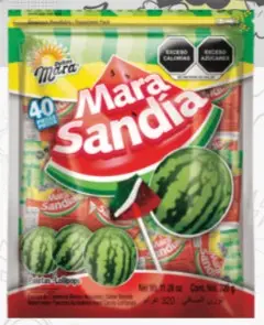 PALETA SANDIA MARA 40PZ