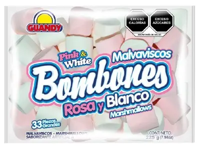 [BG100] BOMBON GUANDY ROSA&BCO CAJA 30X225G