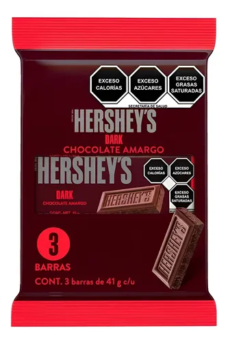 [HM67] CHOCO HERSH BARRA DARK 41GR C/12DIS 3PZ 