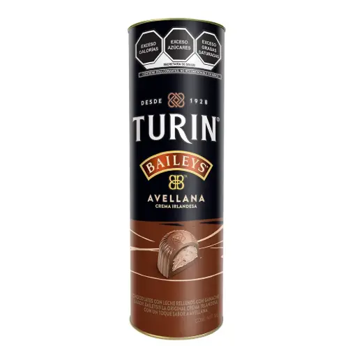 [TN88] CHOCO TURIN BAILEY HAZELNUT 180G CAJA 6 PZ