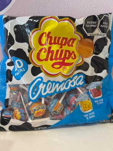 [CP11] PALETA CHUPS CREMOSA YOGURTH BOLSA 40 PZ