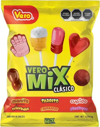 [VE502] PALETA VERO MIX BOLSA DULCE 24BLS/20PZ