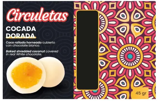 CIRCULETA COCADA DORADA CAJA 12 PZ/45 G 