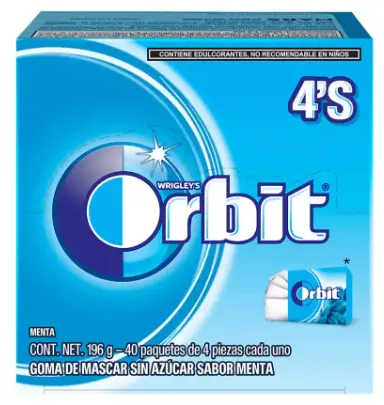 [7502271913353] CHICLE ORBIT MENTA 40PZ