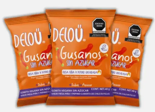 DELOU GUSANO FRUTAS CHILE CAJA 12PZ