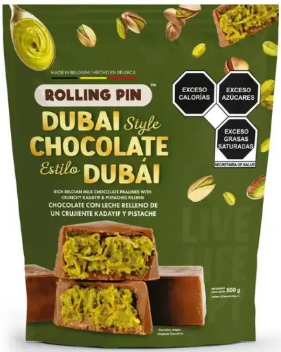 [642461215854] CHOCO DUBAI ROLLING PIN 500G