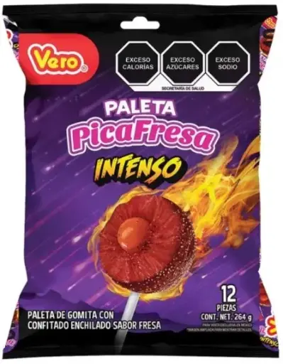 [VE580] PALETA PICA FRESA INT BLS 12PZ