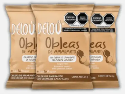 DELOU OBLEAS CON CREMA CACAHUATE CAJA 10PZ
